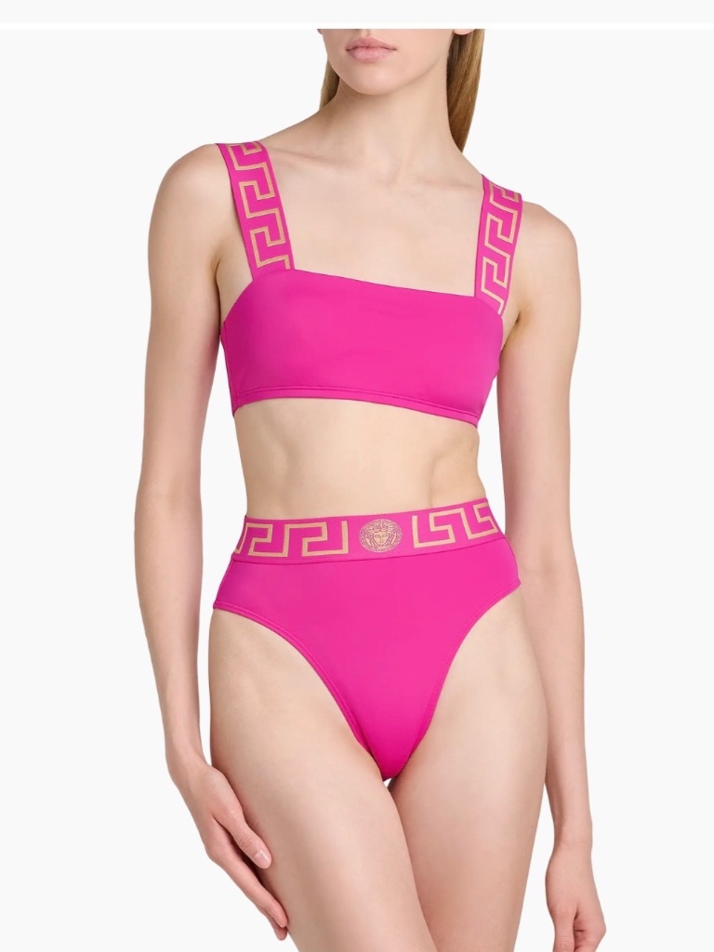 Versace pink sapphire bikini set size 4(large)